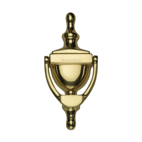 This is an image of a Heritage Brass - Urn Knocker 6" Unlacquered Brass finish, v910-152-ulb that is available to order from T.H Wiggans Ironmongery in Kendal.