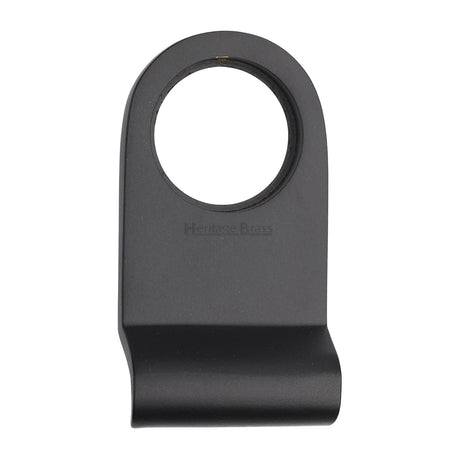 This is an image of a Heritage Brass - Round Cylinder Pull Matt Black finish, v930-bkmt that is available to order from T.H Wiggans Ironmongery in Kendal.