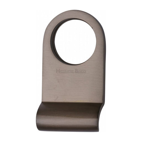 This is an image of a Heritage Brass - Round Cylinder Pull Matt Bronze Finish, v930-mb that is available to order from T.H Wiggans Ironmongery in Kendal.