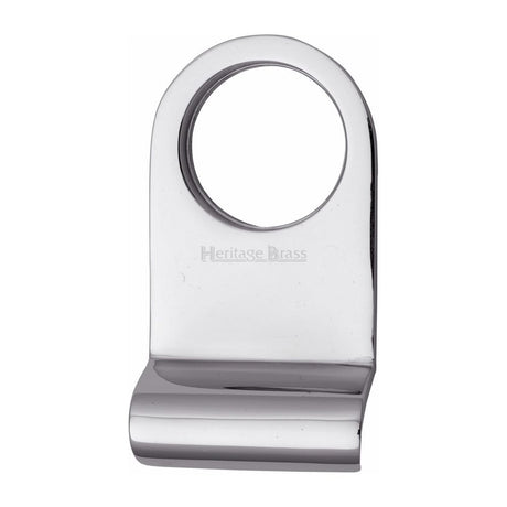 This is an image of a Heritage Brass - Round Cylinder Pull Polished Chrome Finish, v930-pc that is available to order from T.H Wiggans Ironmongery in Kendal.