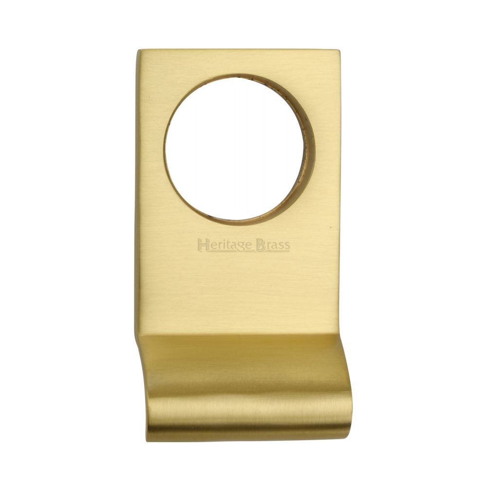 This is an image of a Heritage Brass - Square Cylinder Pull Satin Brass Finish, v933-sb that is available to order from T.H Wiggans Ironmongery in Kendal.