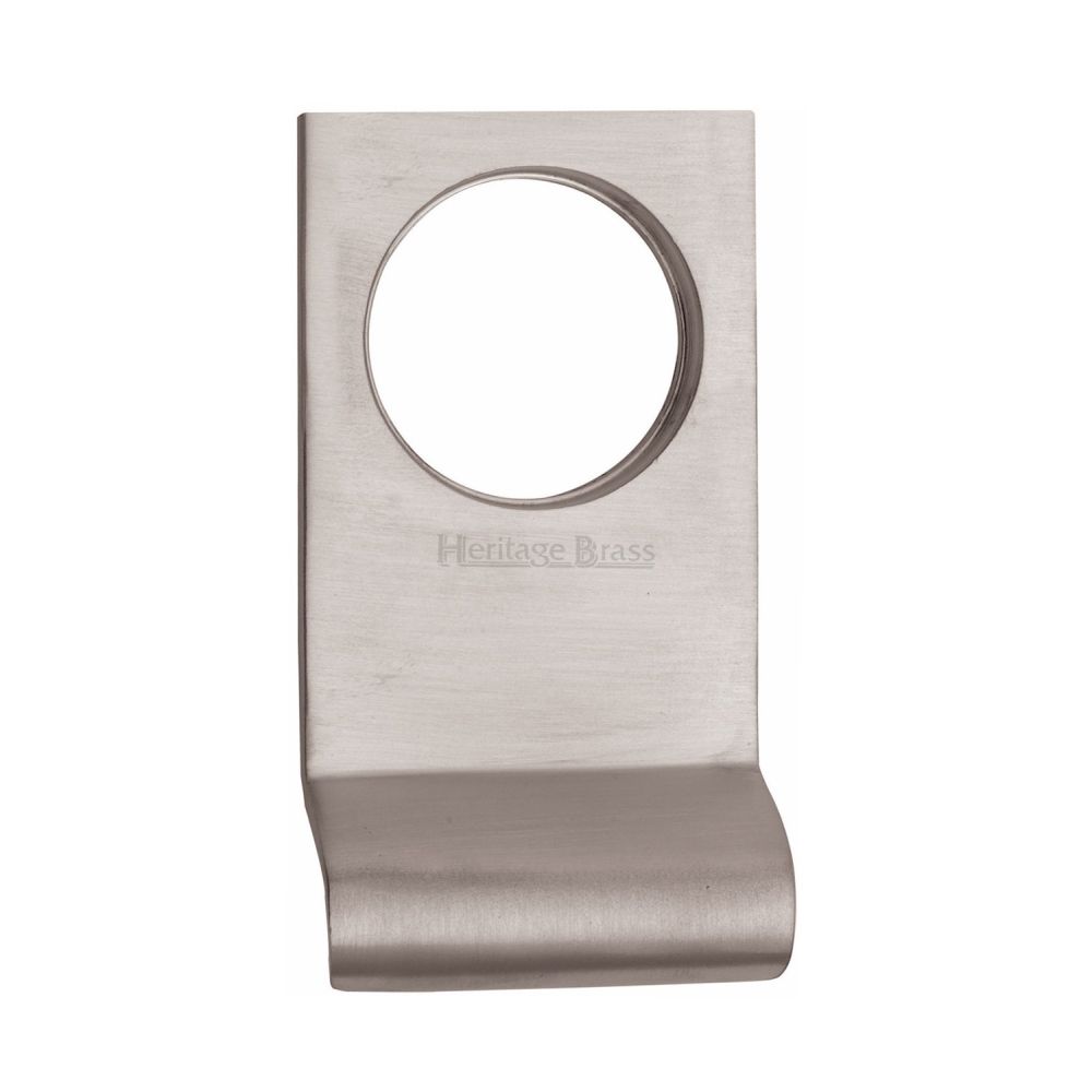 This is an image of a Heritage Brass - Square Cylinder Pull Satin Nickel Finish, v933-sn that is available to order from T.H Wiggans Ironmongery in Kendal.