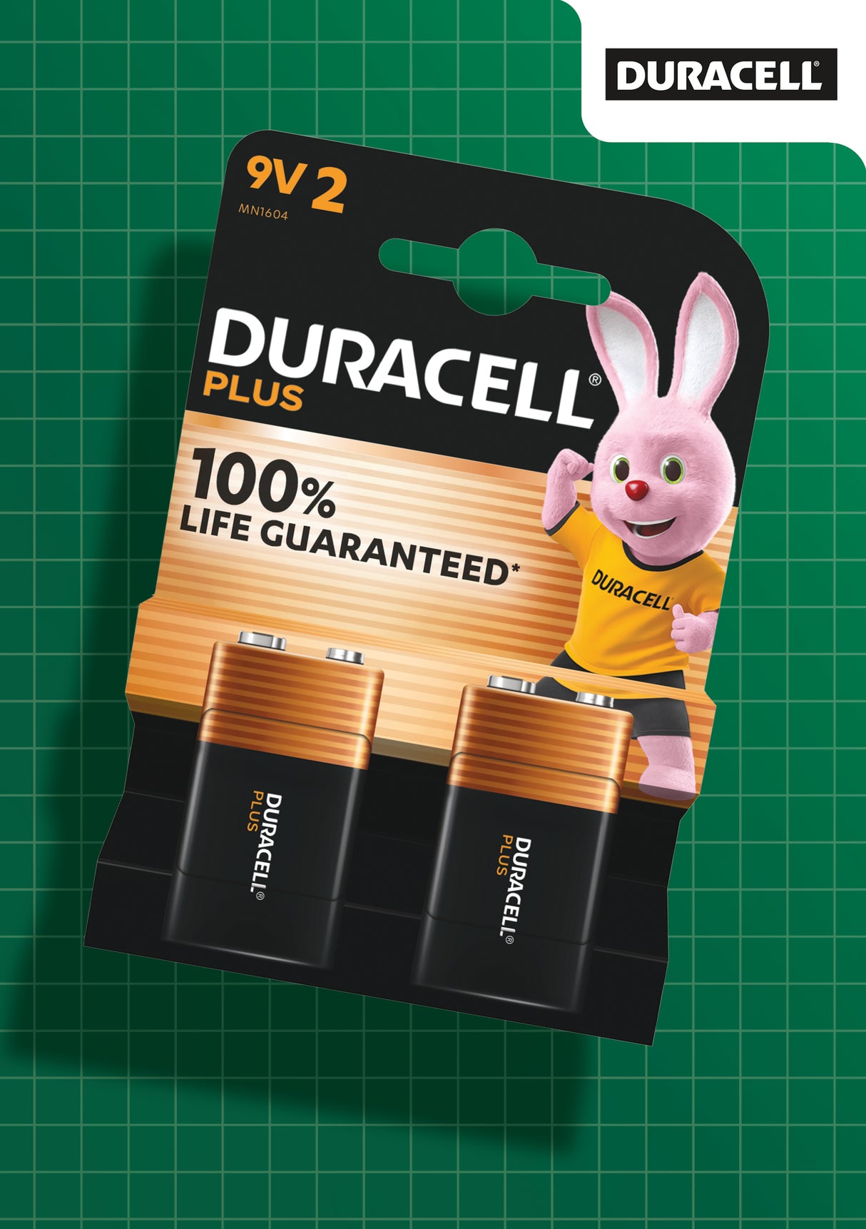 High quality image of Duracell 9V Battery Twin Pack, availble from T.H. Wiggans Ironmongery in Kendal