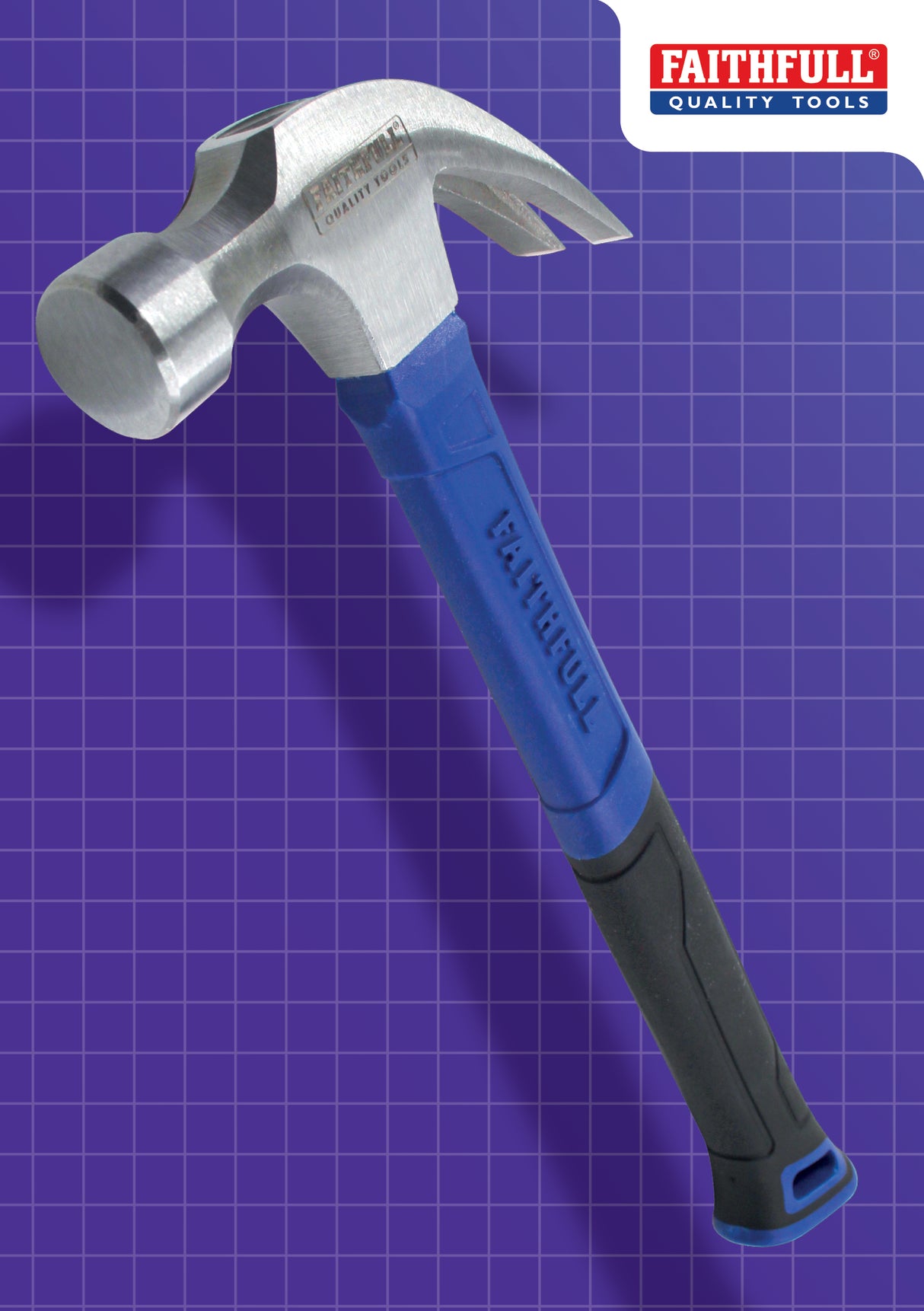 High quality image of Faithfull 567G (20oz) Fibreglass Claw Hammer, availble from T.H. Wiggans Ironmongery in Kendal
