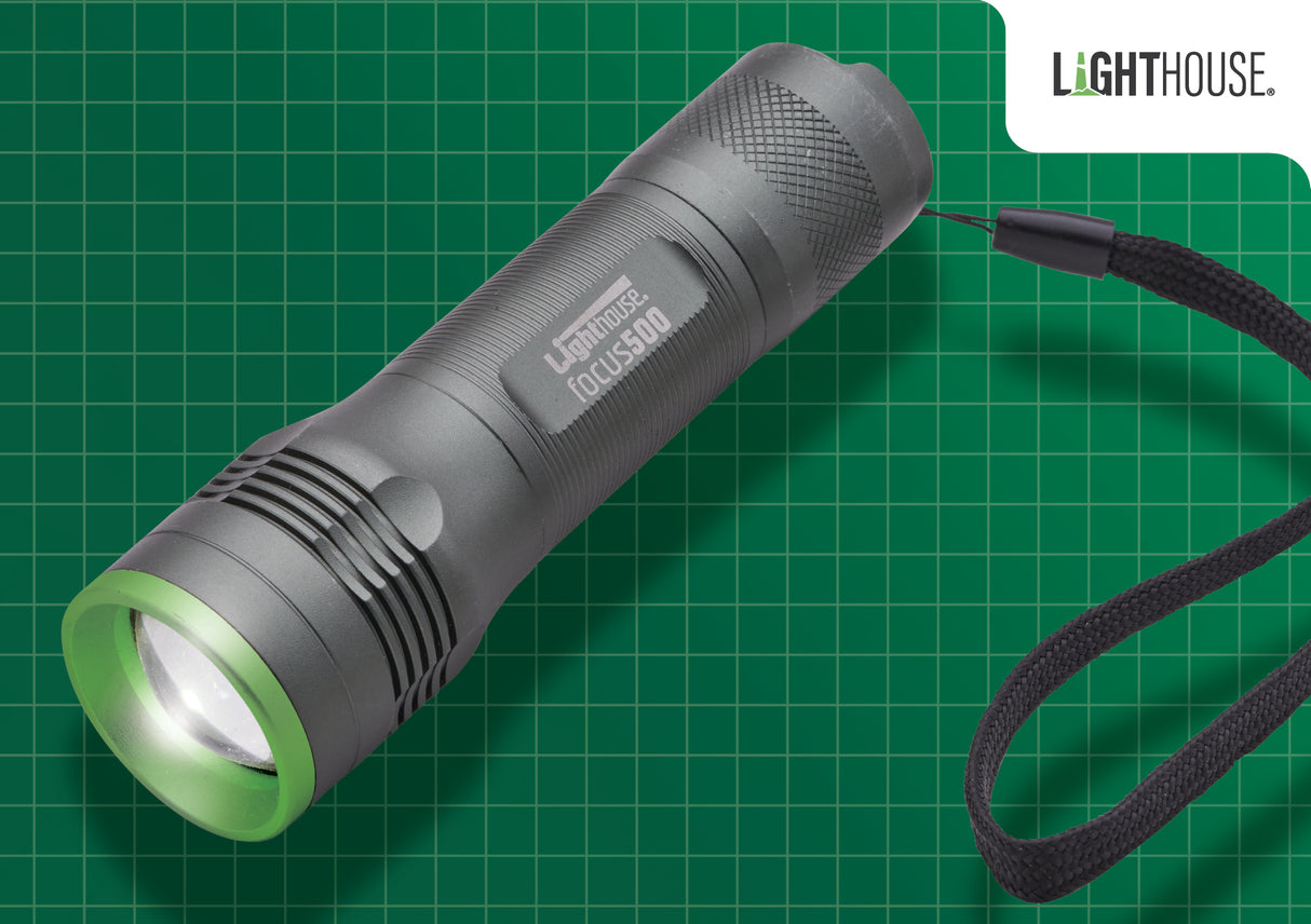 High quality image of Lighthouse 500 Lumens Elite Focus Torch, availble from T.H. Wiggans Ironmongery in Kendal