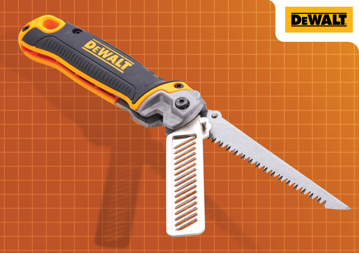 High quality image of DeWalt Folding Jabsaw & Rasp, availble from T.H. Wiggans Ironmongery in Kendal