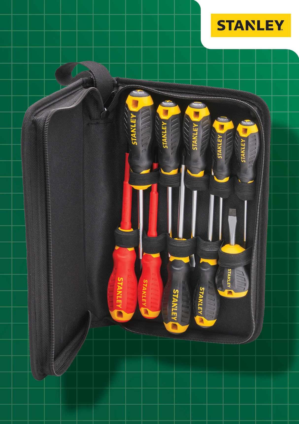 High quality image of STANLEY 10 Piece Screwdriver Set, availble from T.H. Wiggans Ironmongery in Kendal