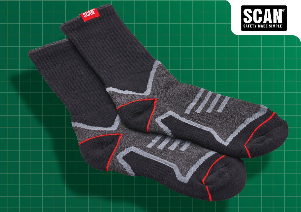 High quality image of Scan Work Socks Triple Pack, availble from T.H. Wiggans Ironmongery in Kendal