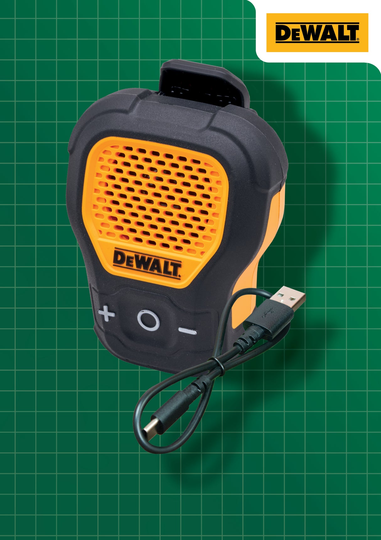 High quality image of DeWalt Wearable Speaker, availble from T.H. Wiggans Ironmongery in Kendal
