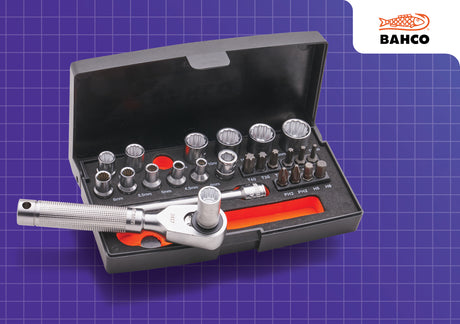 High quality image of Bahco Special Edition 1/4" Socket Set, availble from T.H. Wiggans Ironmongery in Kendal