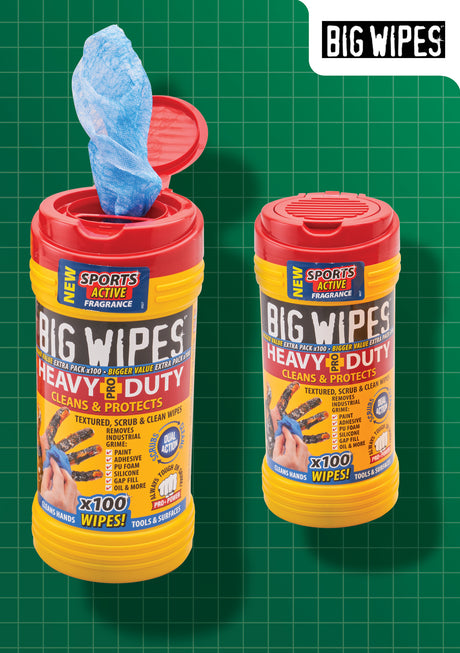 High quality image of Big Wipes Heavy Duty Trade Wipes Twin Pack, availble from T.H. Wiggans Ironmongery in Kendal