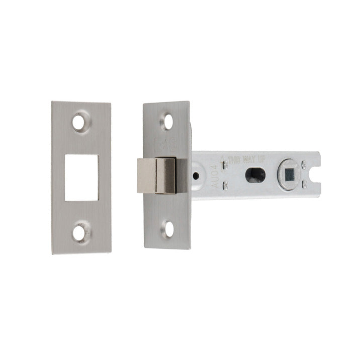 This image shows Eurospec - Bolt-Through Tubular Deadbolt - Satin Stainless Steel - 76mm - btd30sss available from T.H. Wiggans Ironmongery in Kendal.