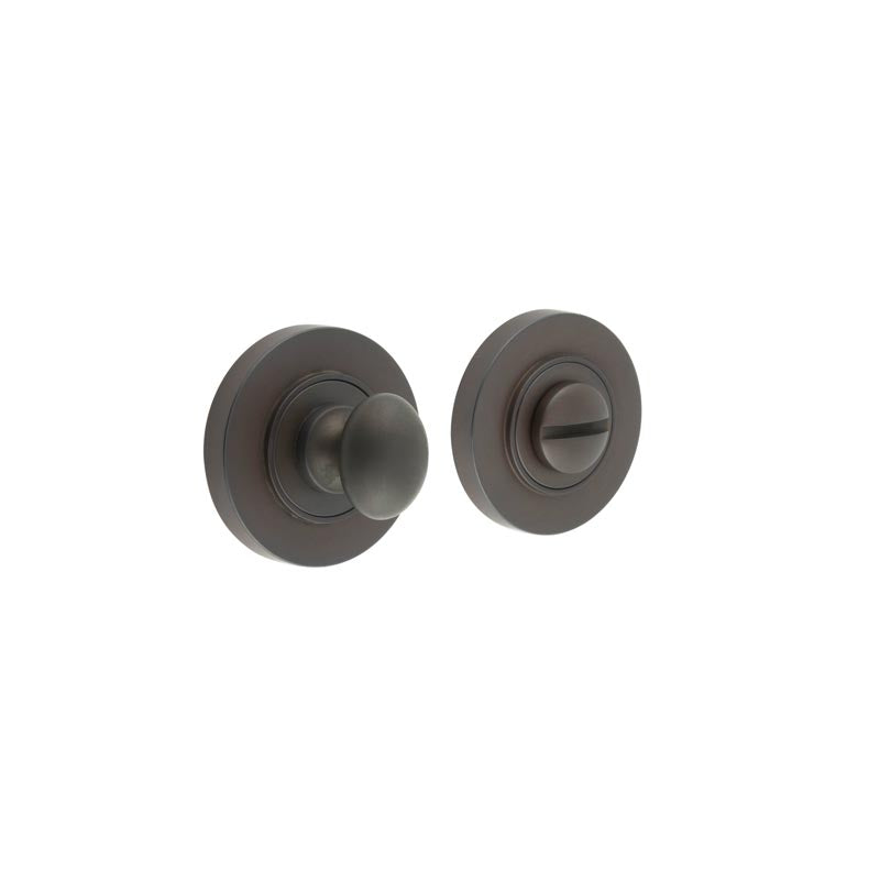 This is an image showing the Frelan - Burlington Turns & Releases Inner 1 Plain Rose Dark Bronze available to order from T.H. Wiggans Ironmongery in Kendal