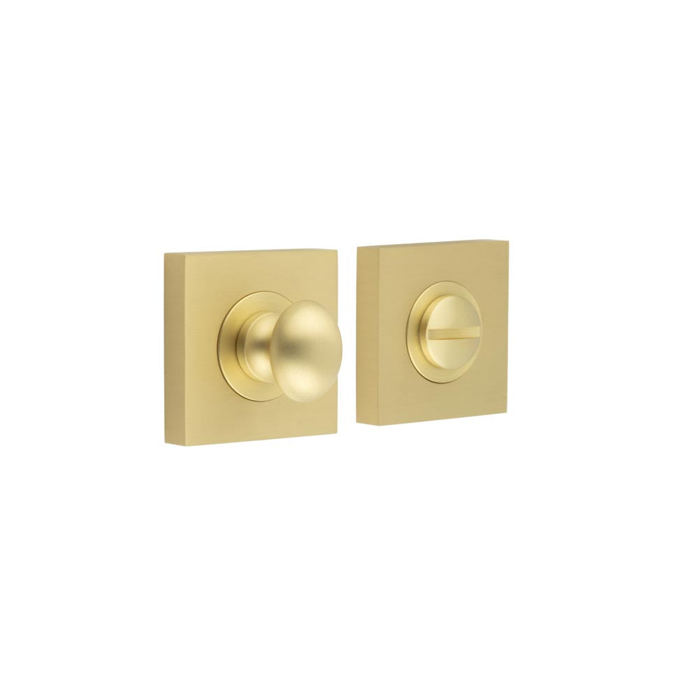 This is an image showing the Frelan - Burlington Turns & Releases Inner 1 Square Plain Rose Satin Brass available to order from T.H. Wiggans Ironmongery in Kendal