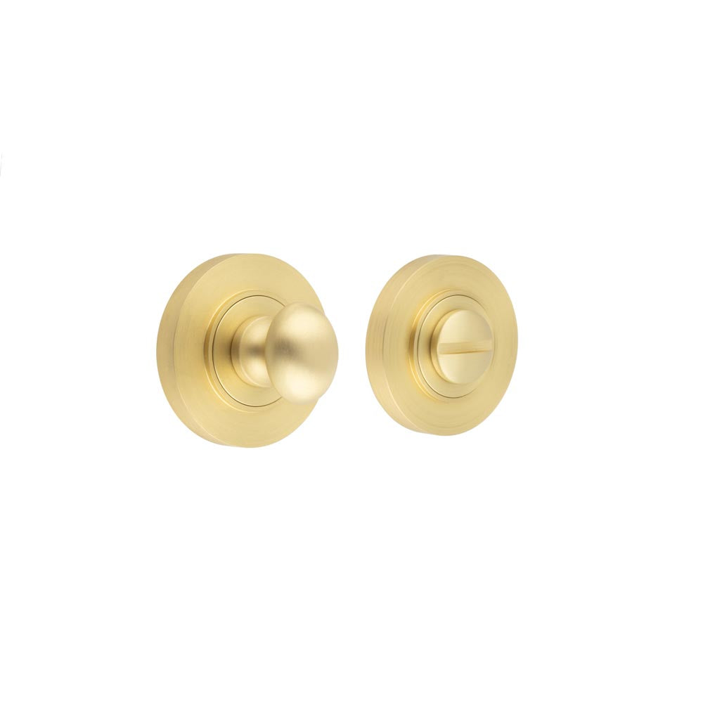 This is an image showing the Frelan - Burlington Turns & Releases Inner 1 Plain Rose Satin Brass available to order from T.H. Wiggans Ironmongery in Kendal