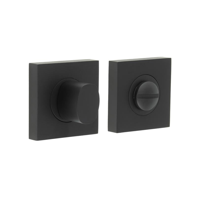 This is an image showing the Frelan - Burlington Turns & Releases Inner 3 Square Plain Rose Black available to order from T.H. Wiggans Ironmongery in Kendal