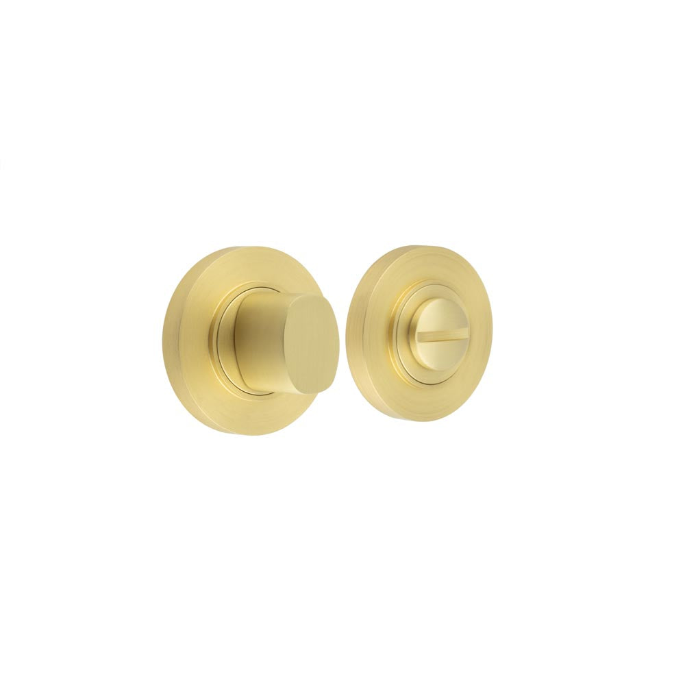 This is an image showing the Frelan - Burlington Turns & Releases Inner 3 Plain Rose Satin Brass available to order from T.H. Wiggans Ironmongery in Kendal