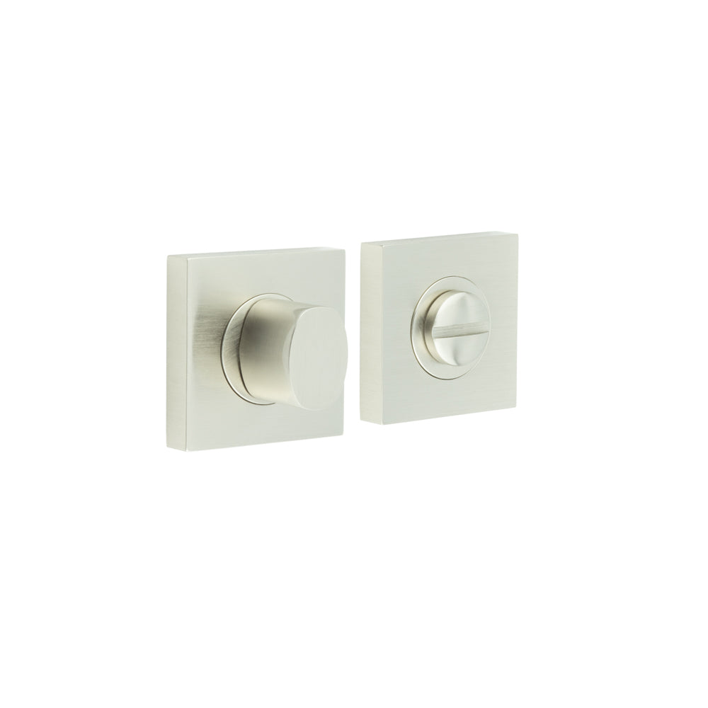 This is an image showing the Frelan - Burlington Turns & Releases Inner 3 Square Plain Rose Satin Nickel available to order from T.H. Wiggans Ironmongery in Kendal