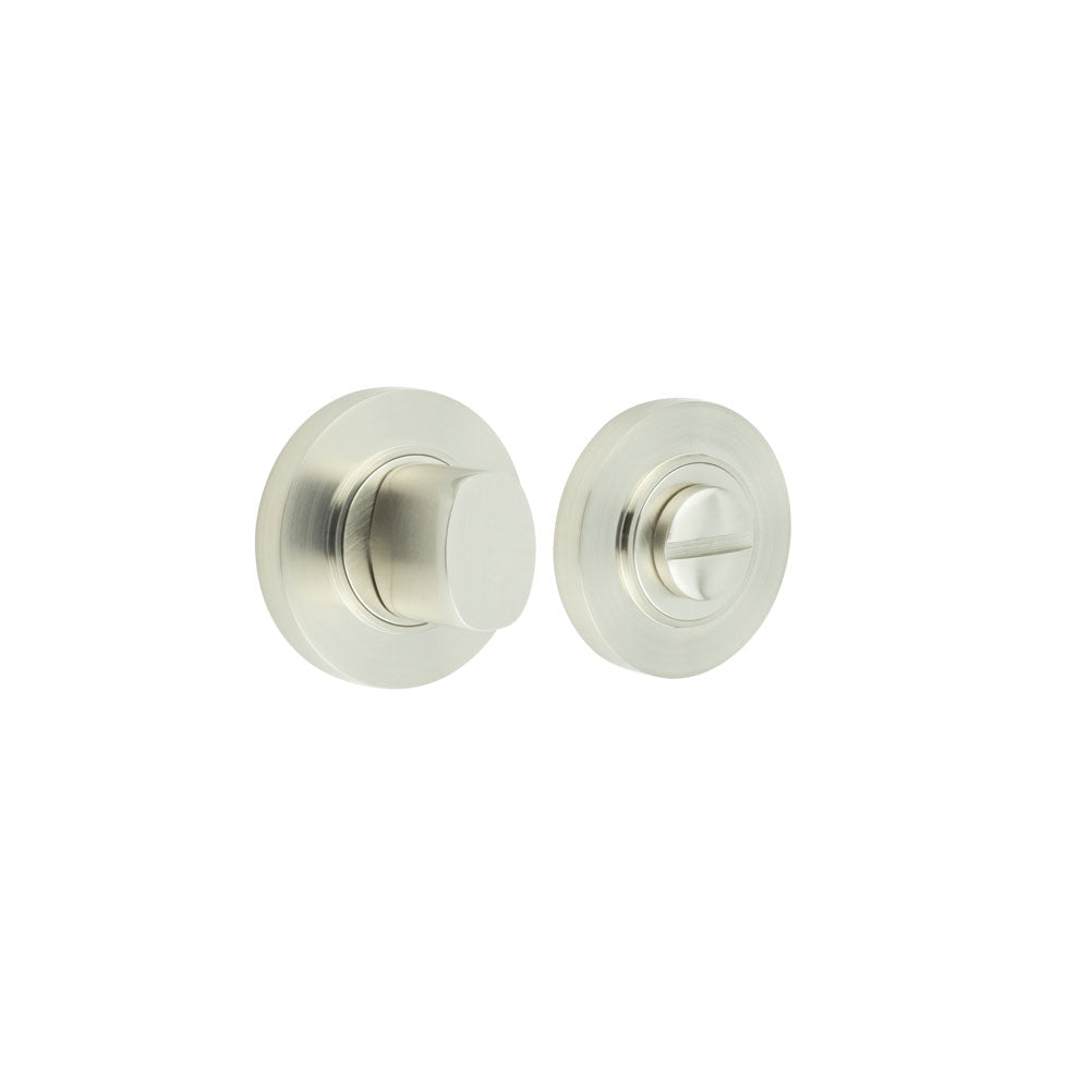 This is an image showing the Frelan - Burlington Turns & Releases Inner 3 Plain Rose Satin Nickel available to order from T.H. Wiggans Ironmongery in Kendal