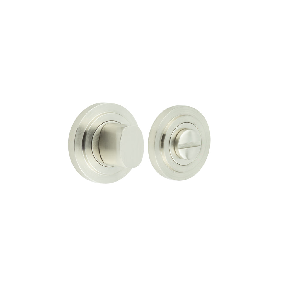 This is an image showing the Frelan - Burlington Turns & Releases Inner 3 Stepped Rose Satin Nickel available to order from T.H. Wiggans Ironmongery in Kendal
