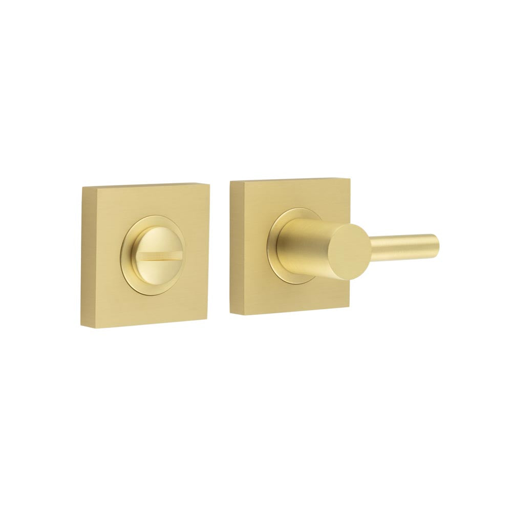 This is an image showing the Frelan - Burlington Easy Turn & Release Square Plain Rose Satin Brass available to order from T.H. Wiggans Ironmongery in Kendal