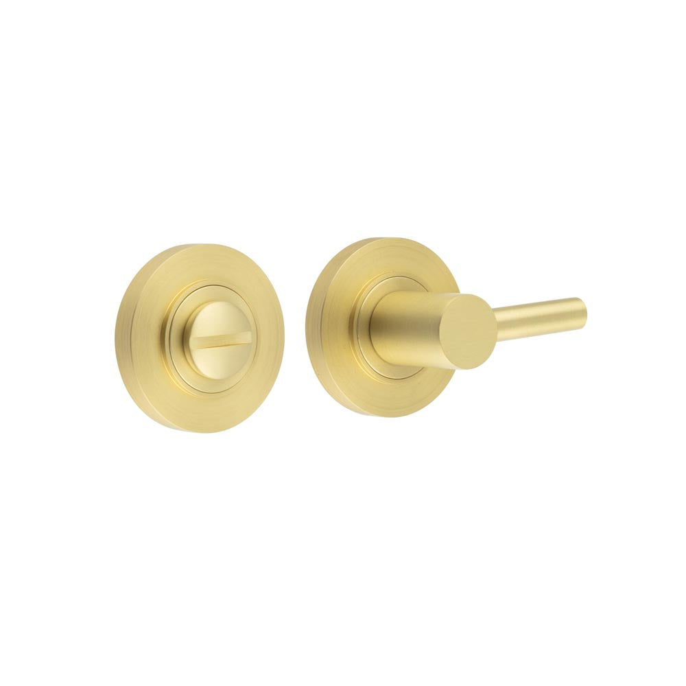 This is an image showing the Frelan - Burlington Easy Turn & Release Plain Rose Satin Brass available to order from T.H. Wiggans Ironmongery in Kendal