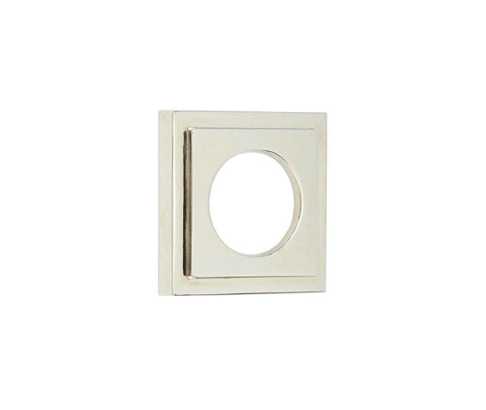 This is an image showing the Burlington - 52x52mm PN stepped square outer rose for levers and t&r available to order from T.H. Wiggans Ironmongery in Kendal