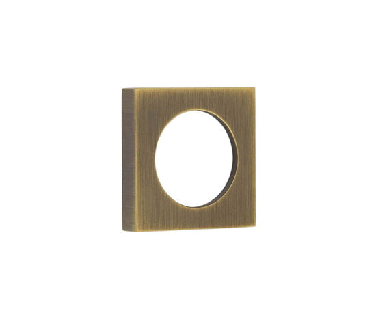 This is an image showing the Burlington - 52x52mm AB plain square outer rose for esc available to order from T.H. Wiggans Ironmongery in Kendal