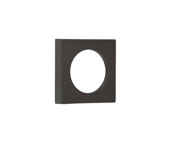 This is an image showing the Burlington - 52x52mm DB plain square outer rose for esc available to order from T.H. Wiggans Ironmongery in Kendal