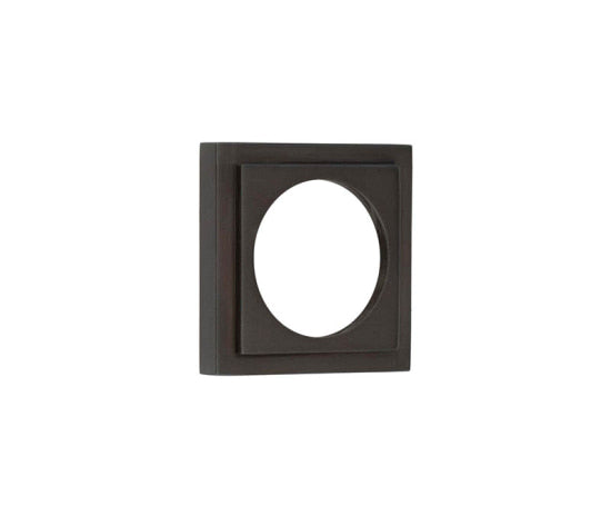 This is an image showing the Burlington - 52x52mm DB stepped square outer rose for esc available to order from T.H. Wiggans Ironmongery in Kendal