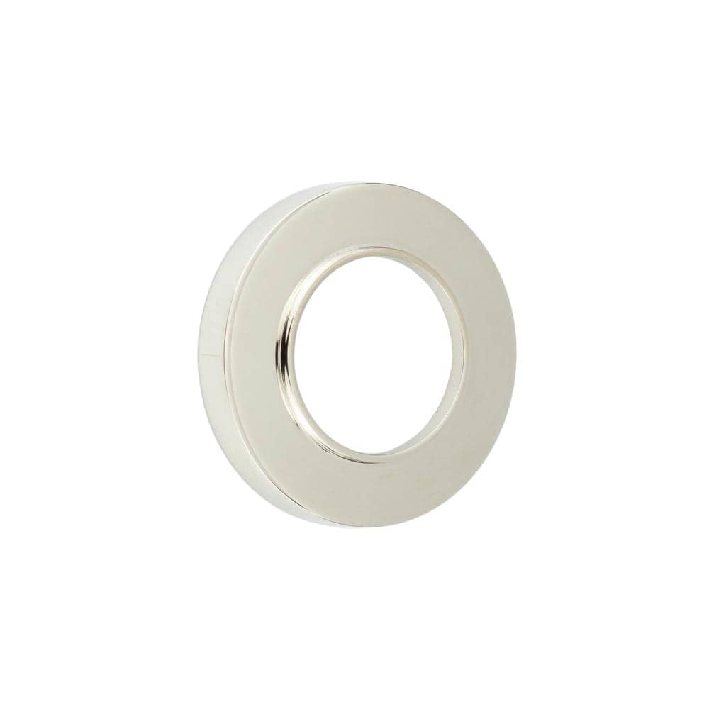 This is an image showing the Burlington - Burlington Plain Outer Rose - Polished Nickel available to order from T.H. Wiggans Ironmongery in Kendal