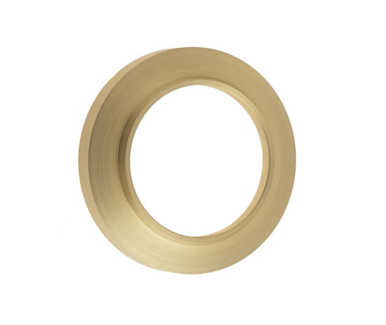 This is an image showing the Burlington - Chamfered rose for ESC - Satin Brass available to order from T.H. Wiggans Ironmongery in Kendal