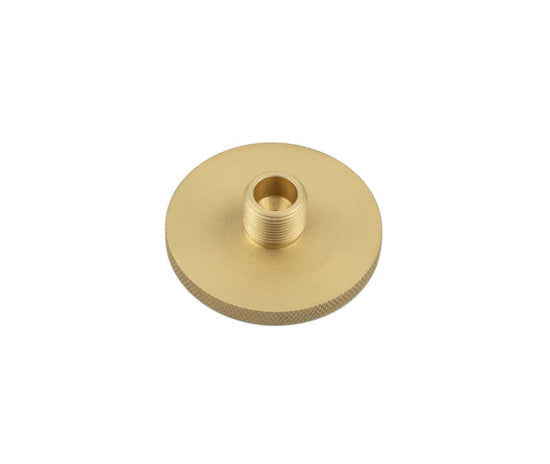 This is an image showing the Burlington - SB Knurl door stop base available to order from T.H. Wiggans Ironmongery in Kendal
