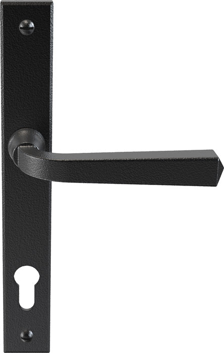 This is an image of Mila Heritage Door Handle Heritage Black - CB-CB702000 available from T.H. Wiggans Ironmongery Ltd in Kendal.