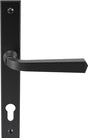 This is an image of Mila Heritage Door Handle Heritage Black - CB-CB702000 available from T.H. Wiggans Ironmongery Ltd in Kendal.