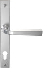 This is an image of Mila Heritage Door Handle Smooth Satin - CB-CB702006 available from T.H. Wiggans Ironmongery Ltd in Kendal.