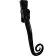 This is an image of Mila Heritage Monkey Tail Casement Handle Heritage Black Right hand - CB-CB700012 available from T.H. Wiggans Ironmongery Ltd in Kendal.