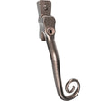 This is an image of Mila Heritage Monkey Tail Casement Handle Pewter Patina Right hand - CB-CB700222 available from T.H. Wiggans Ironmongery Ltd in Kendal.