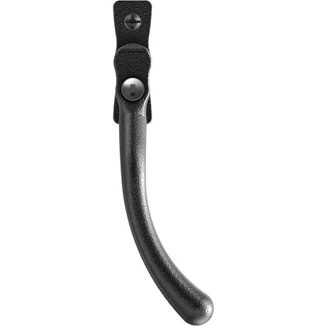 This is an image of Mila Heritage Pear Drop Casement Handle Heritage Black Right hand - CB-CB700512 available from T.H. Wiggans Ironmongery Ltd in Kendal.