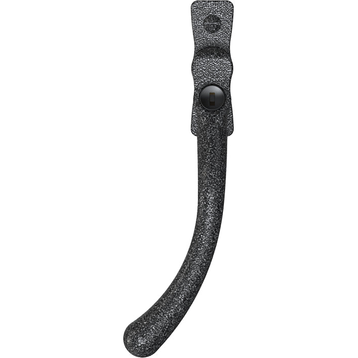 Mila Heritage Pear Drop Casement Handle Heritage Pewter Left hand