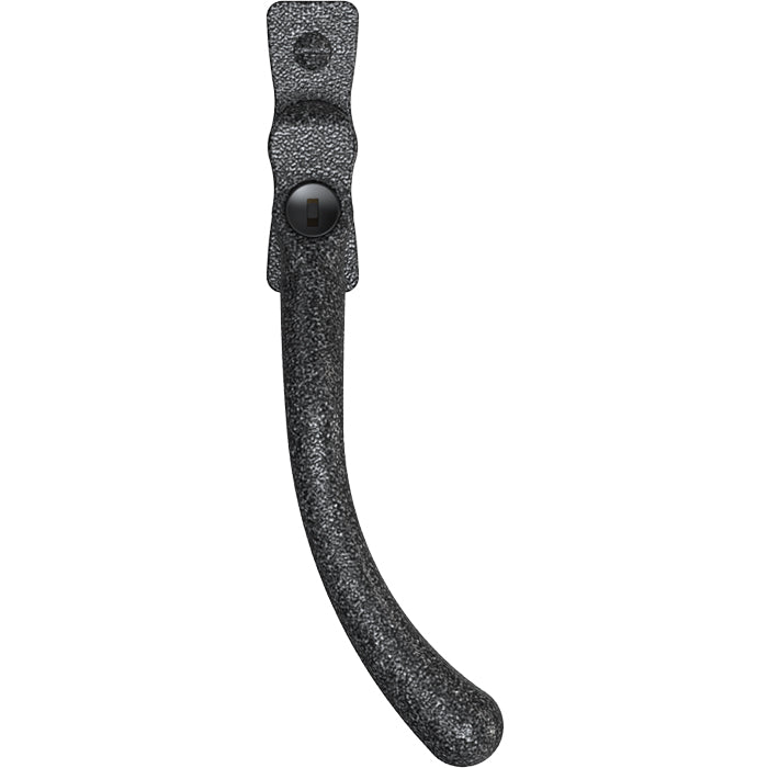 This is an image of Mila Heritage Pear Drop Casement Handle Heritage Pewter Right hand - CB-CB700542 available from T.H. Wiggans Ironmongery Ltd in Kendal.