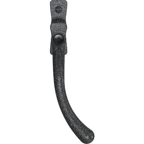 This is an image of Mila Heritage Pear Drop Casement Handle Heritage Pewter Right hand - CB-CB700542 available from T.H. Wiggans Ironmongery Ltd in Kendal.