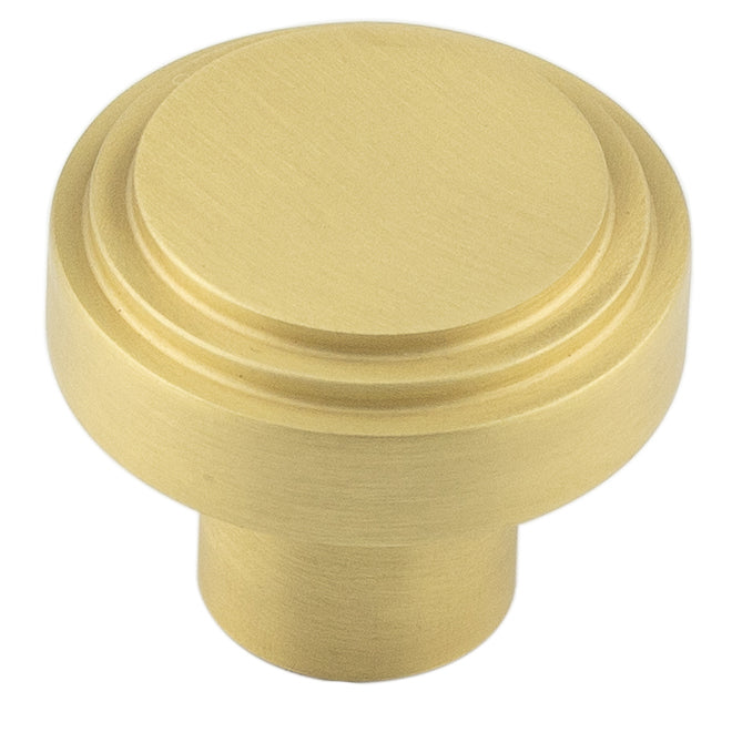 This is an image showing the Hoxton - Cropley SB 30mm Cupboard Knob Stepped available to order from T.H. Wiggans Ironmongery in Kendal