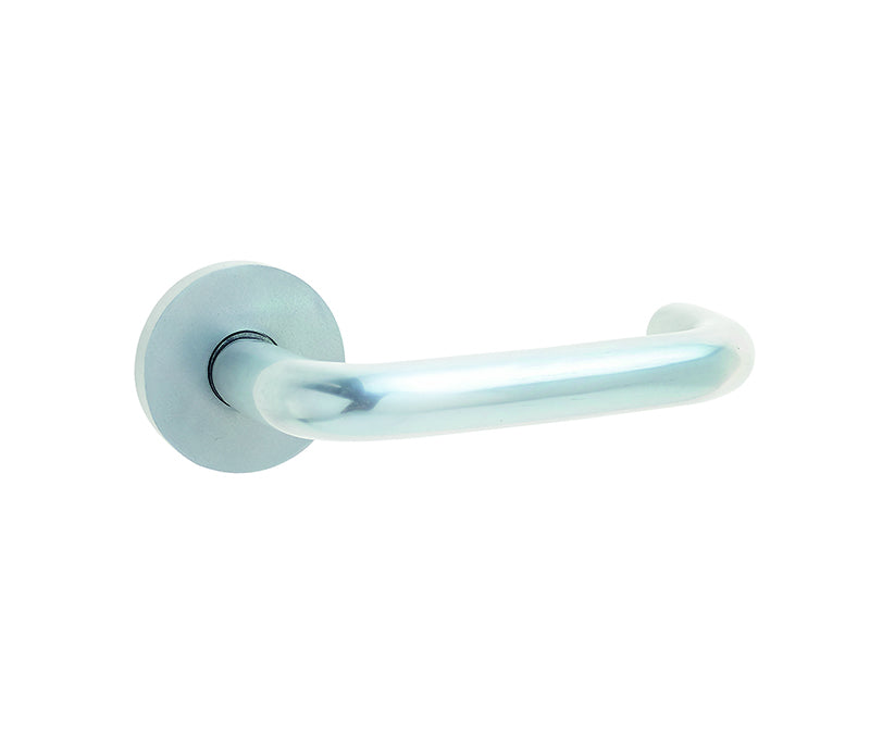 This is an image showing the Frelan - 19mm Round Bar Handle on Rose Satin Anodised Aluminium available to order from T.H. Wiggans Ironmongery in Kendal