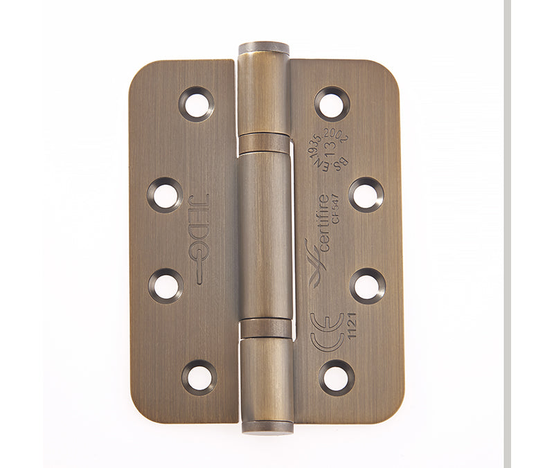This is an image showing the Frelan - 102x76x3mm AB Radius PBH 3 knuckle hinge Pack of 3 available to order from T.H. Wiggans Ironmongery in Kendal