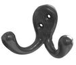This is an image showing the Frelan - Double Robe Hook - Antique Black available to order from T.H. Wiggans Ironmongery in Kendal