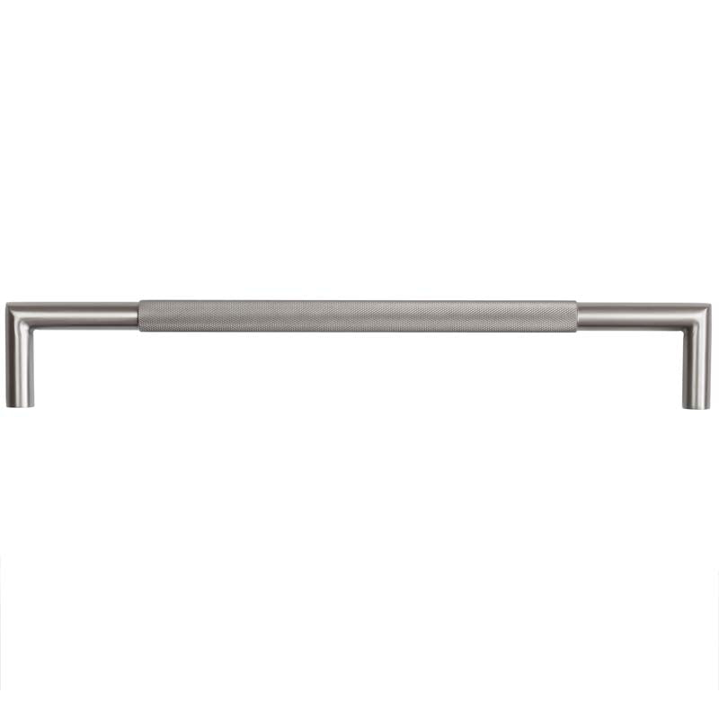 This is an image showing the Frelan - 425x20mm GM Mitred B/T Knurled Pull Handle 304g available to order from T.H. Wiggans Ironmongery in Kendal