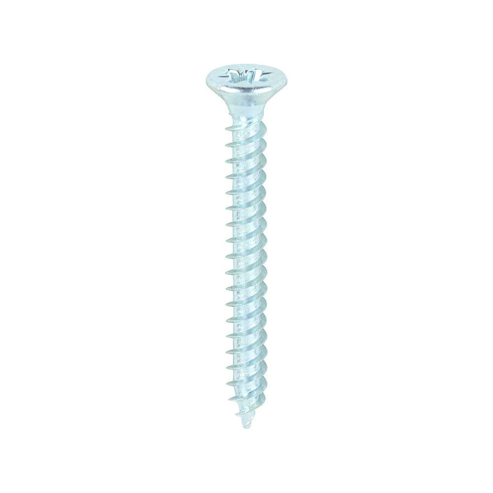 This is an image showing TIMCO Twin-Threaded Woodscrews - PZ - Double Countersunk - Zinc - 4 x 1 - 200 Pieces Box available from T.H Wiggans Ironmongery in Kendal, quick delivery at discounted prices.