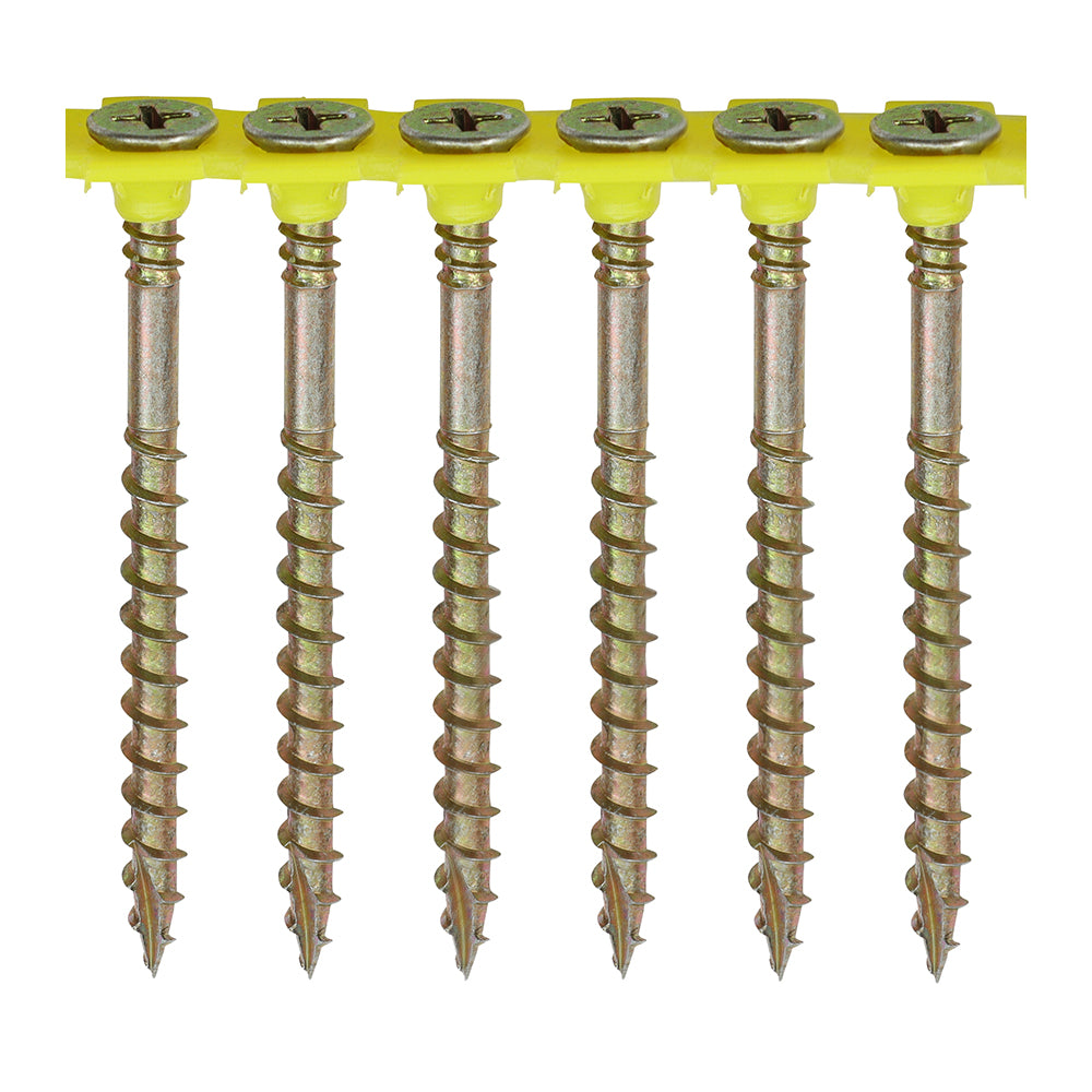 This is an image showing TIMCO Collated Drywall Screws - PH - Bugle - Fine Thread - Zinc - 3.5 x 42 - 1000 Pieces Box available from T.H Wiggans Ironmongery in Kendal, quick delivery at discounted prices.