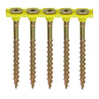 This is an image showing TIMCO Collated Flooring Screws - SQ - Countersunk - Yellow - 4.2 x 55 - 1000 Pieces Box available from T.H Wiggans Ironmongery in Kendal, quick delivery at discounted prices.